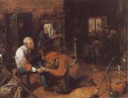 BROUWER, Adriaen The Operation oil on canvas